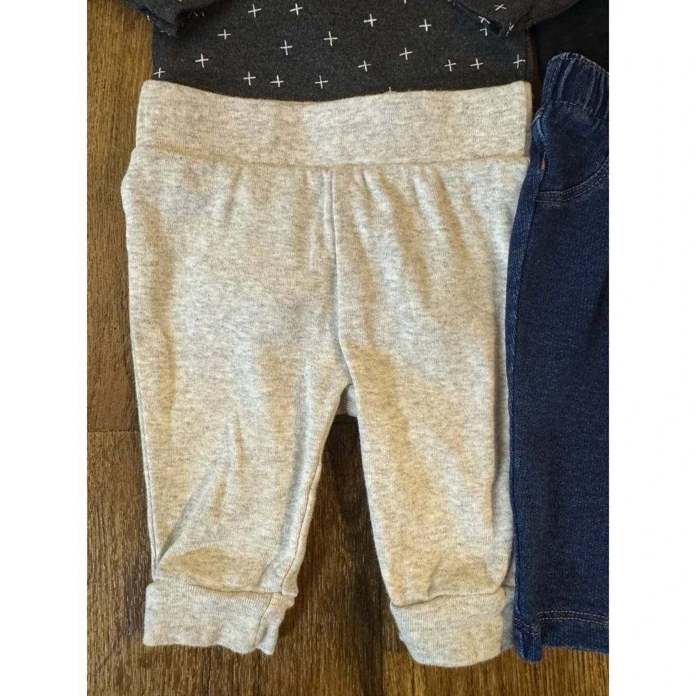 Baby Boy 0/3 Months Outfits Pants Long Sleeve Shirts Bodysuit Clothes Lot‎ Dad